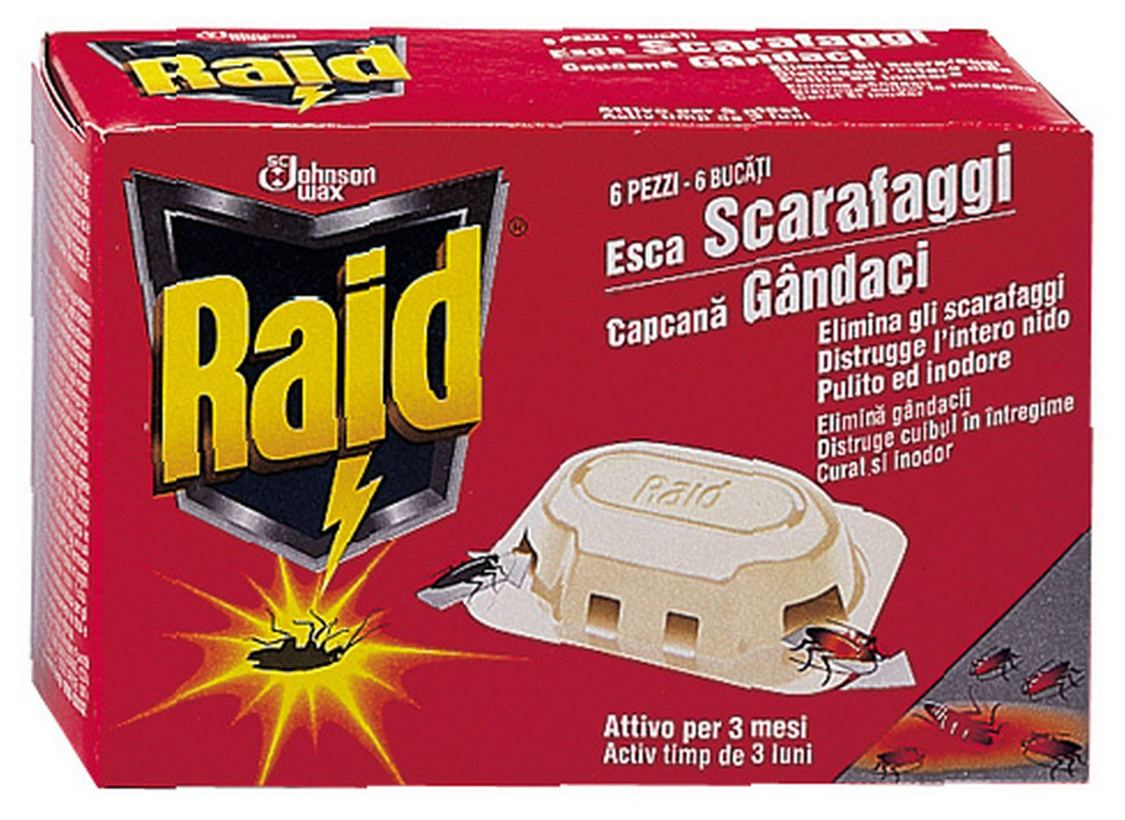 raid esca scarafaggi pz.6 cod:ferx.5742
