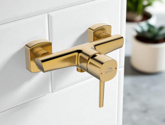 Set doccia a parete oro spazzolato – elegante, funzionale e compatibile con tutti i set doccia