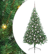 Albero di Natale | Decorazioni natalizie artificiale con luci integrate Verde 210 cm