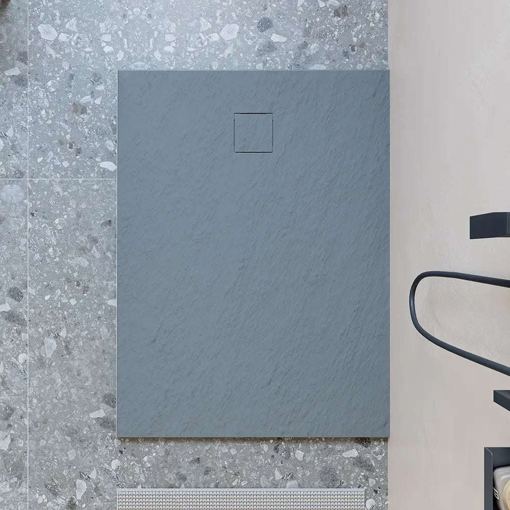 Piatto doccia 80x110 cm colore grigio effetto pietra | Samos