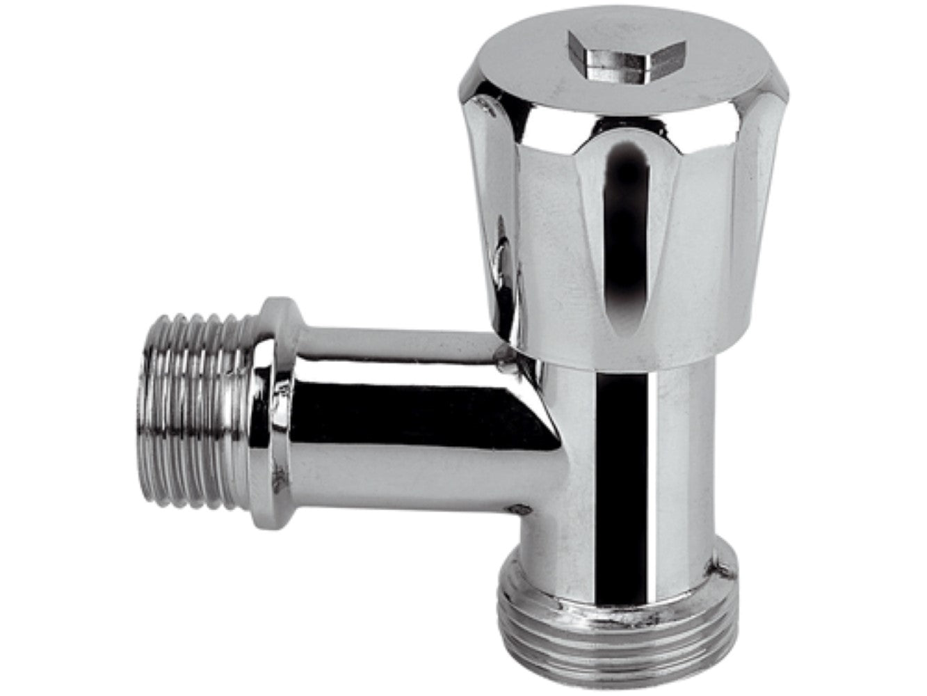 Rubinetto a t normale per lavatrice 1/2x3/4