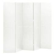 Paravento a 5 Pannelli Bianco 200x180 cm in Acciaio cod mxl 65177