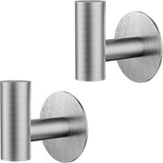 Set di 2 Maniglie Autoadesive in Acciaio Inox, Maniglie per Bagno e Cucina, Senza Fissaggio, Ideali per Casa e Ufficio