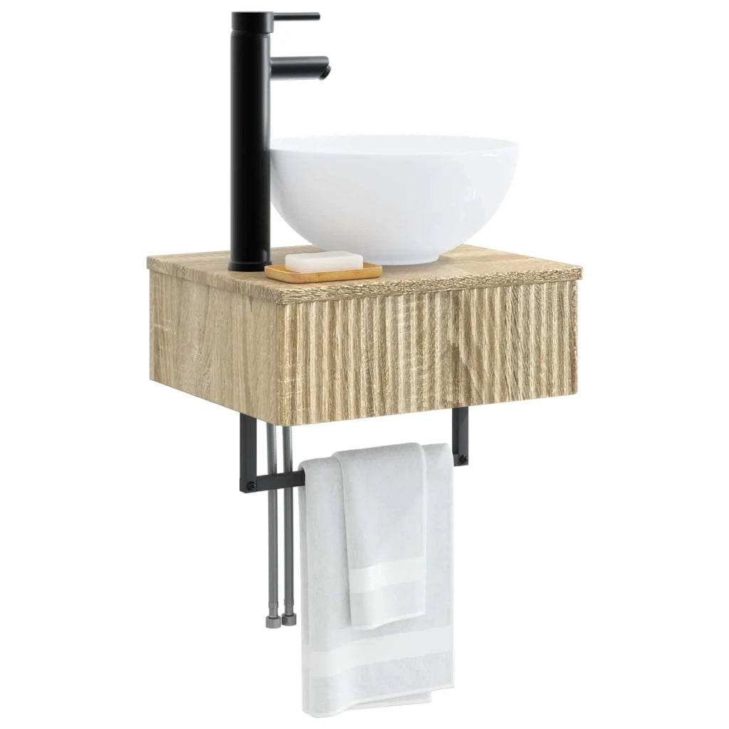 Lavabo da Parete Rovere Sonoma 40 x 35 x 39 cm