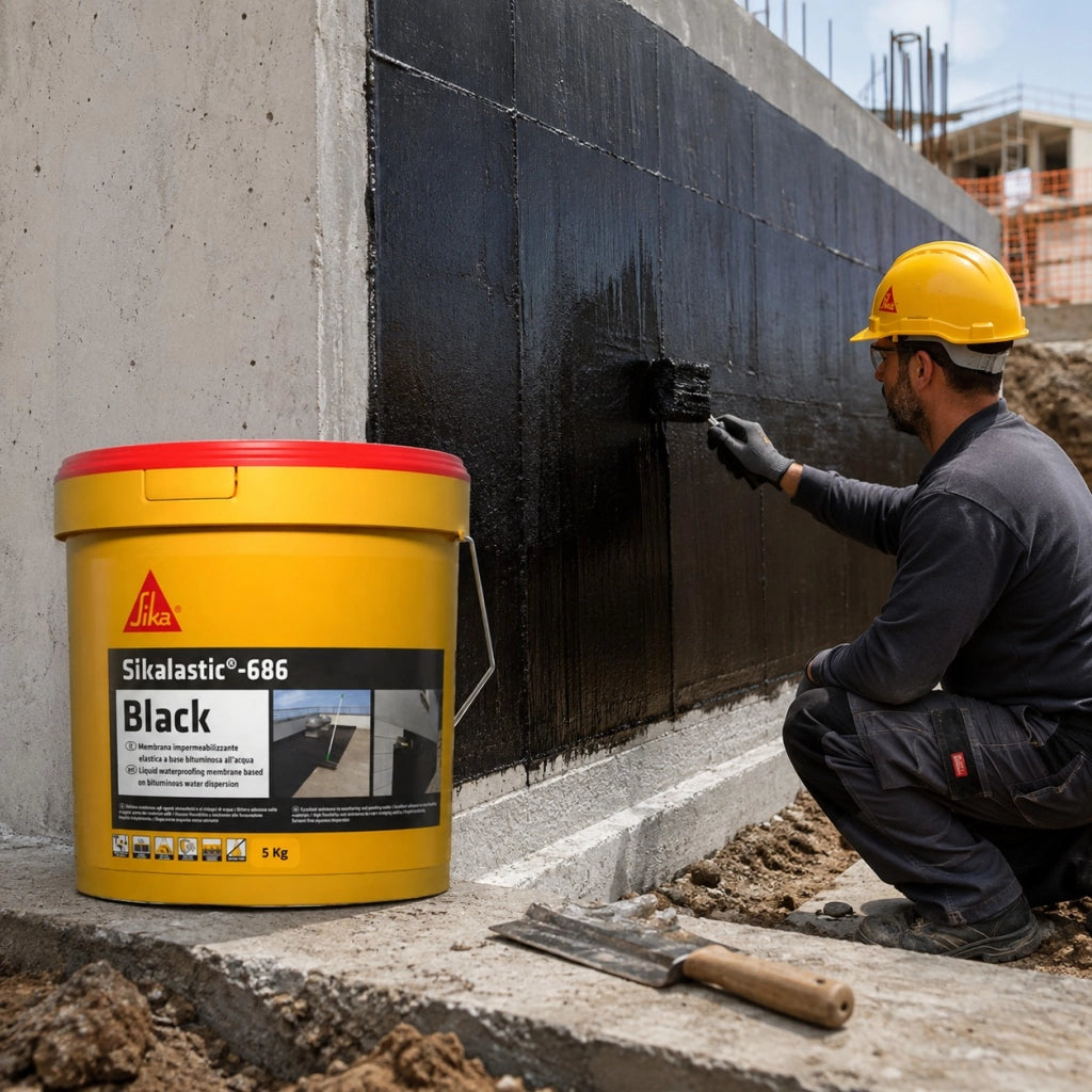 Sika sikalastic 686 black membrana impermeabilizzante elastica 5 kg