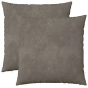 Cuscino con cuscino HEERLEN 2 pz Grigio Chiaro Velluto 927864