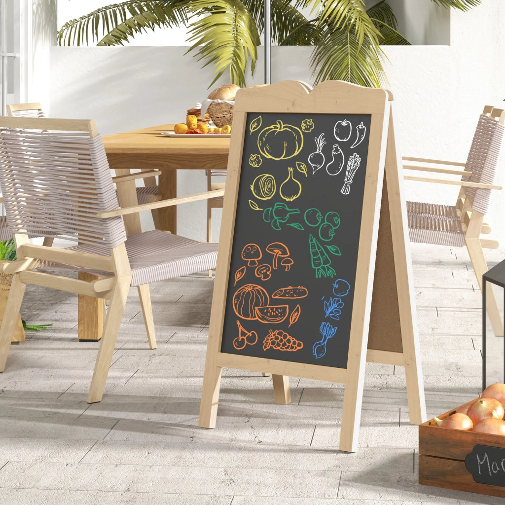 Tavolo da Disegno Pieghevole in Legno con Gessi e Stencil ¨C Minimal ¨C 51x60x101 cm Naturale