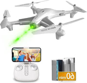 Tecnologia di Posizionamento della Corrente Ottica - 60 Minuti di Volo - Volata Stabile - Video HD e Foto - Drone Fotografico per Bambini