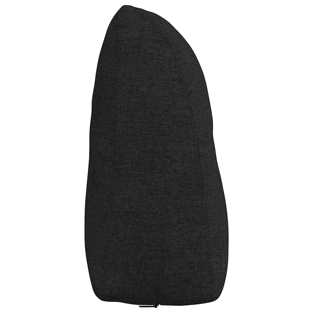 Cuscino per Schiena | Cuscino dorsale Nero 60 x 24 x 50 cm Tessuto