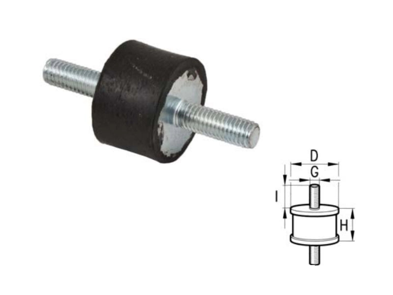 Supporti antivibranti con vite da entrambi i lati - 60753