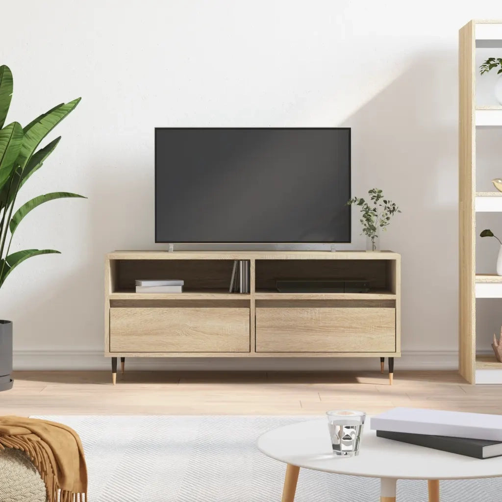 Mobile TV-Credenza per TV-Console TV Rovere Sonoma 100x34,5x44,5 cm in Legno Multistrato 968602