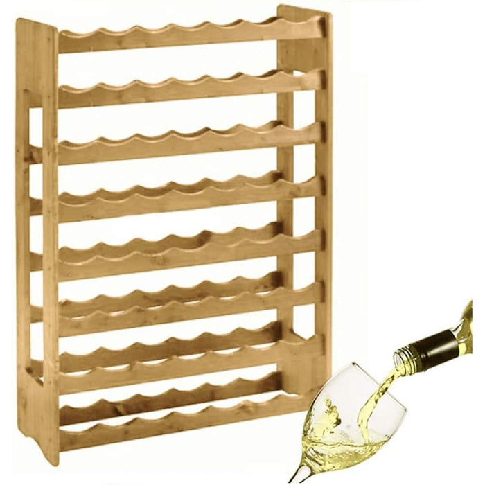 Cantinetta Porta Bottiglie Vino In Legno Chiaro 56 Posti Casa Ristorante Cantina