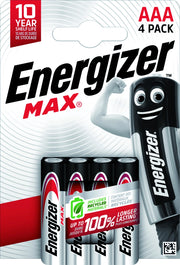 Energizer PILA ALCALINA SERIE MAX MINISTILO 1,5V 4 PZ.