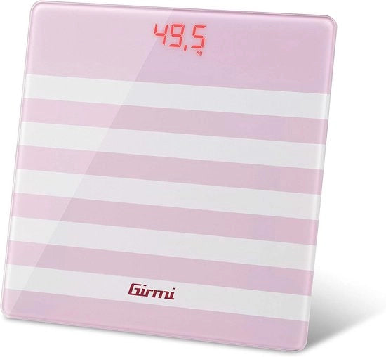 Pesa elettronica digitale in vetro - rosa - alta precisione