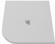 Piatto doccia semicircolare ROUND 80x80 cm Nuvola griglia in acciaio