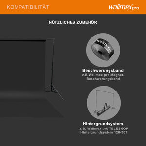 Sfondo fotografico in cartoncino nero 1,35 x 10 m, Backdrop foto antiriflesso e resistente, per studi fotografici