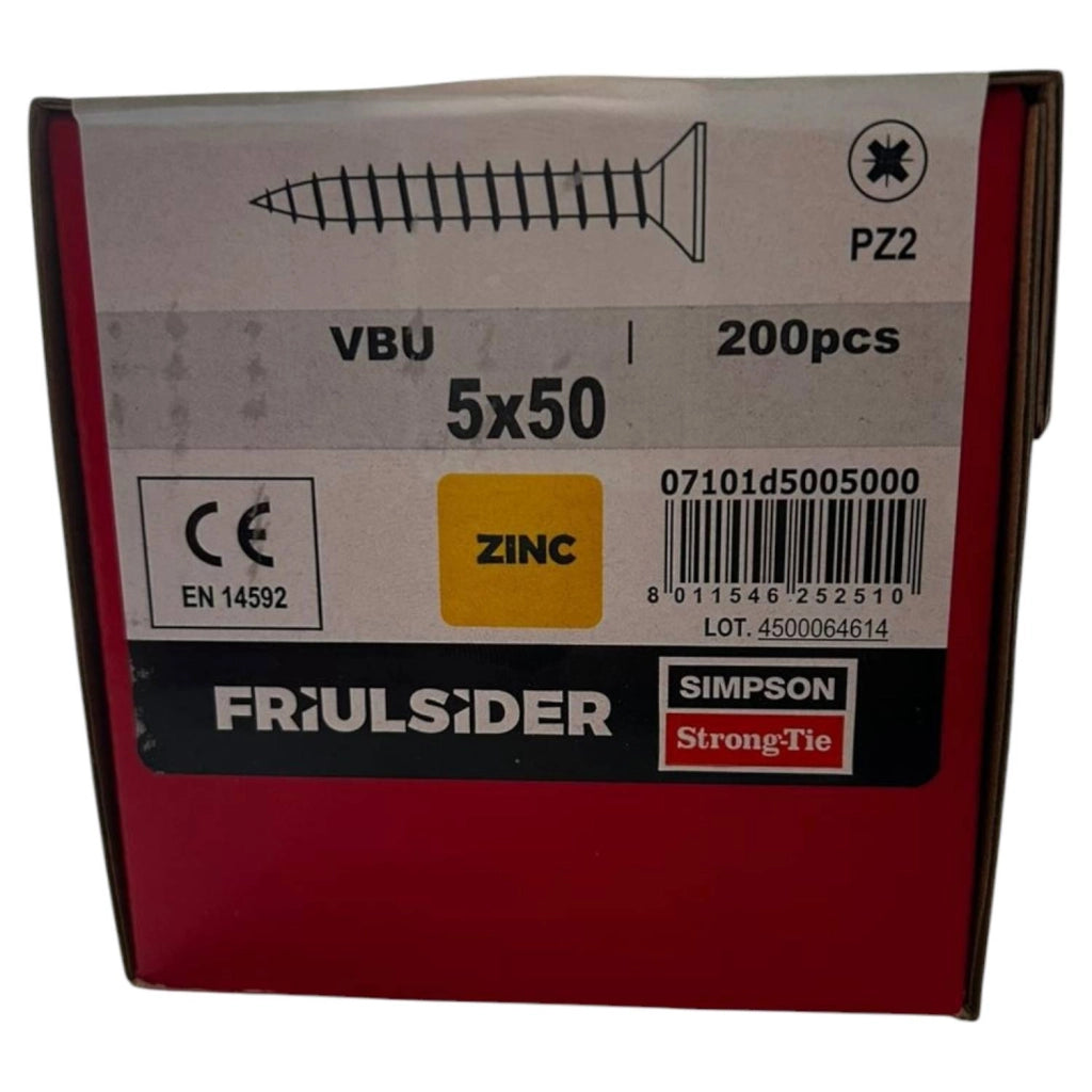 VITI PER TRUCIOLARE ZINCATA GIALLA 5X50 200 PEZZI