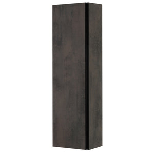 Pensile da Bagno Grigio Scuro effetto Pietra Mobile 1 Anta Oxid