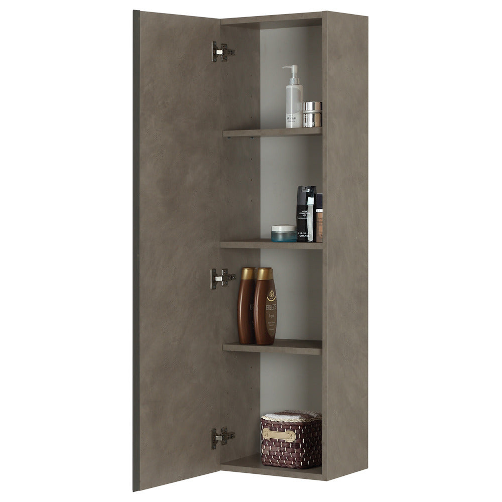 Pensile da Bagno Grigio Scuro effetto Pietra Mobile 1 Anta Oxid