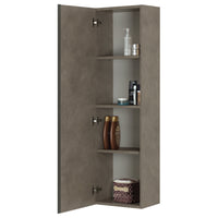 Pensile da Bagno Grigio Scuro effetto Pietra Mobile 1 Anta Oxid