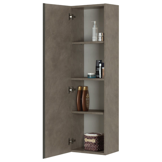 Pensile da Bagno Grigio Scuro effetto Pietra Mobile 1 Anta Oxid