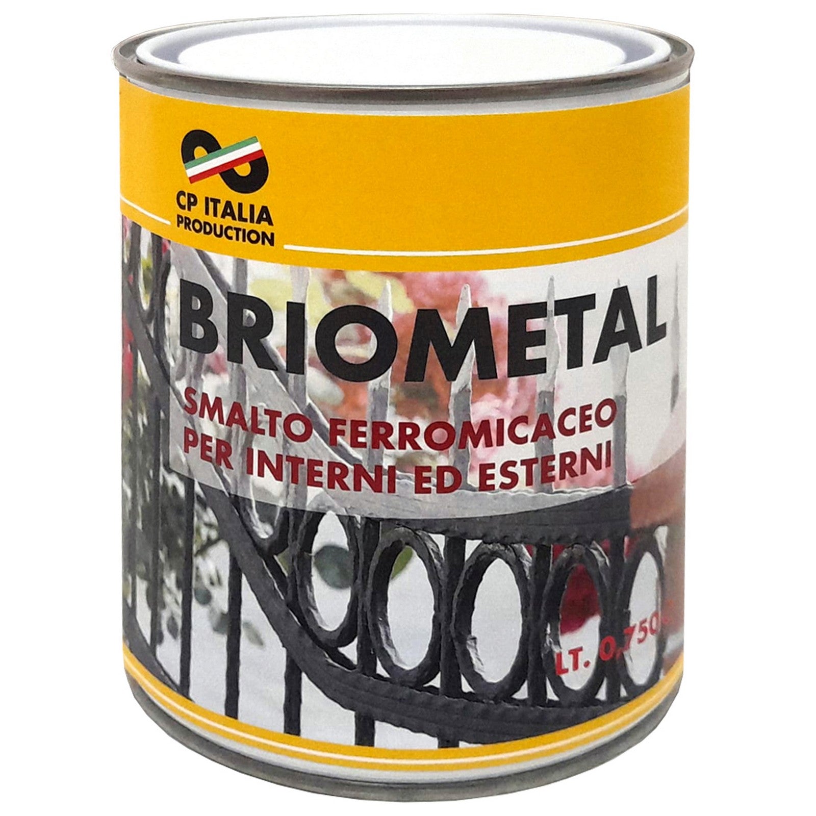 smalto micaceo fine briometal grigio grafite 740 lt.0,750 cod:ferx.57451