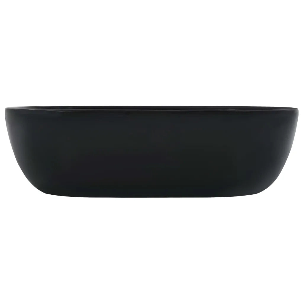 Lavandino 45,5x32x13 cm in Ceramica Nero cod mxl 42411
