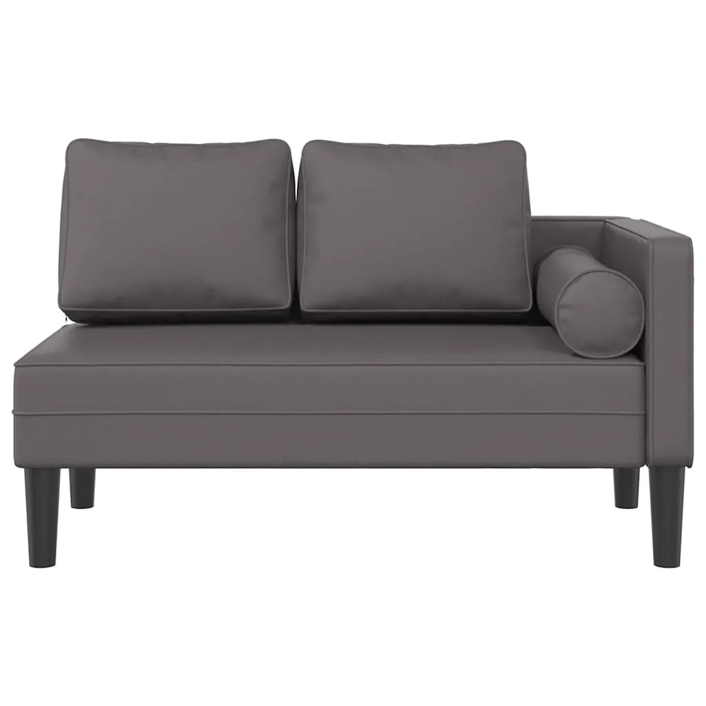 Sdraio con Cuscini Grigio in Similpelle CFW2978805