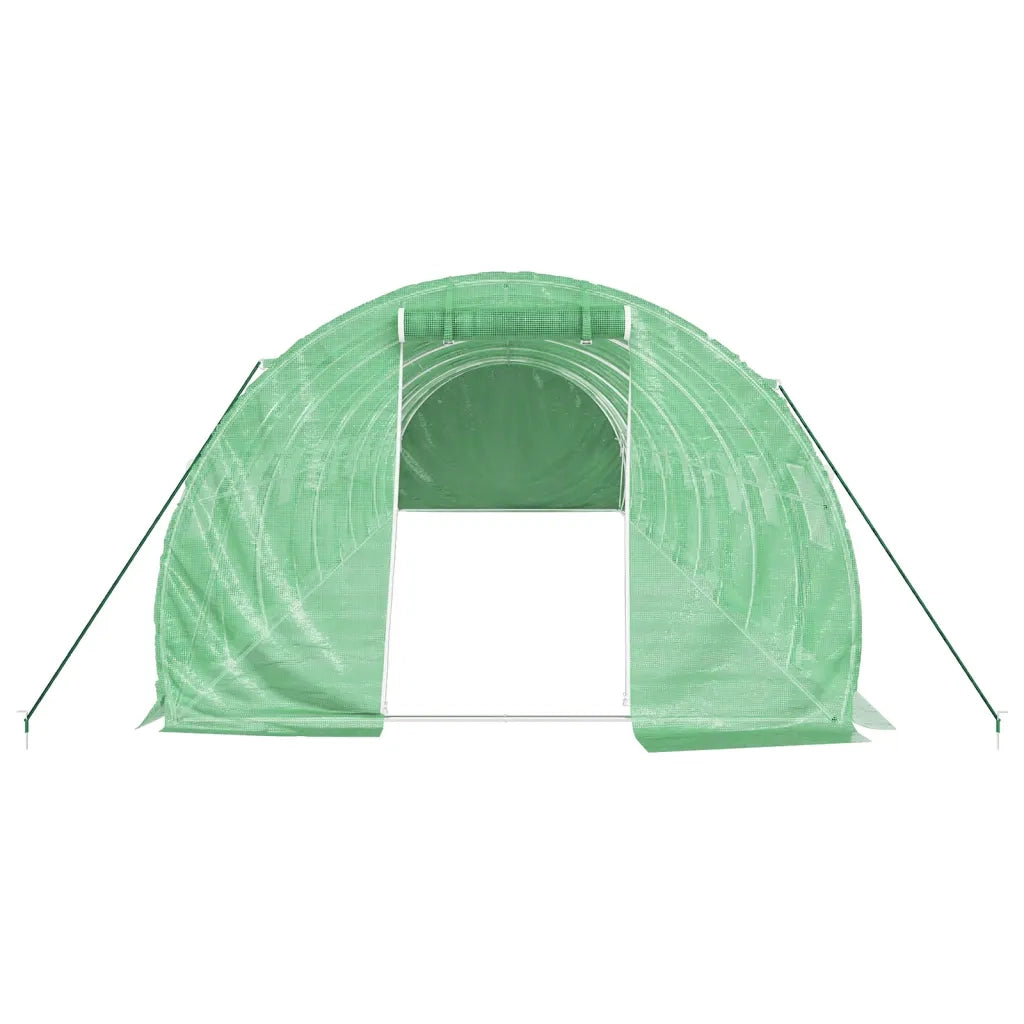 Serra con Telaio in Acciaio Verde 30 mÂ² 10x3x2 m