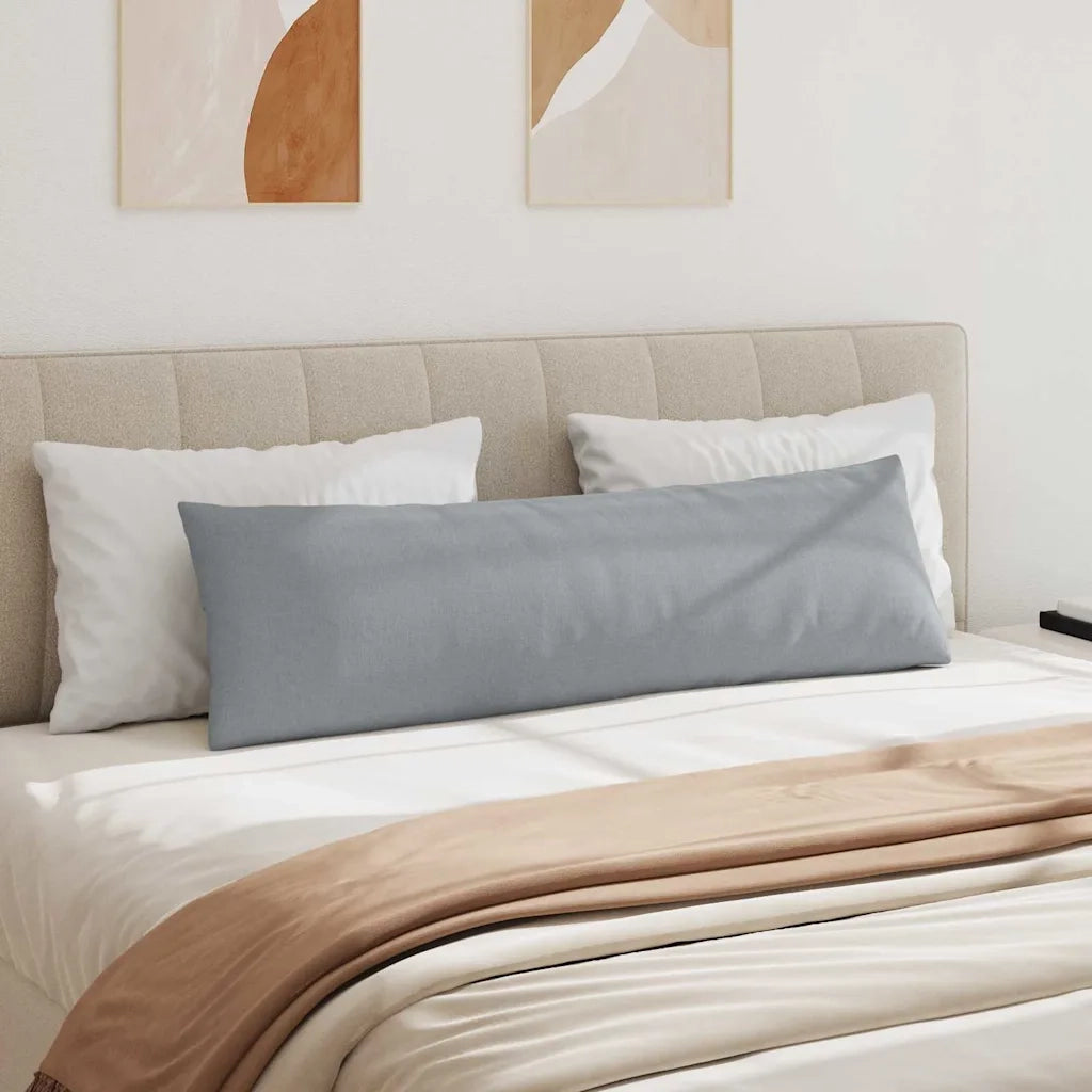 Cuscini da Divano 2 pz | Cuscini per sedie Grigio chiaro 145 x 40 cm Tessuto