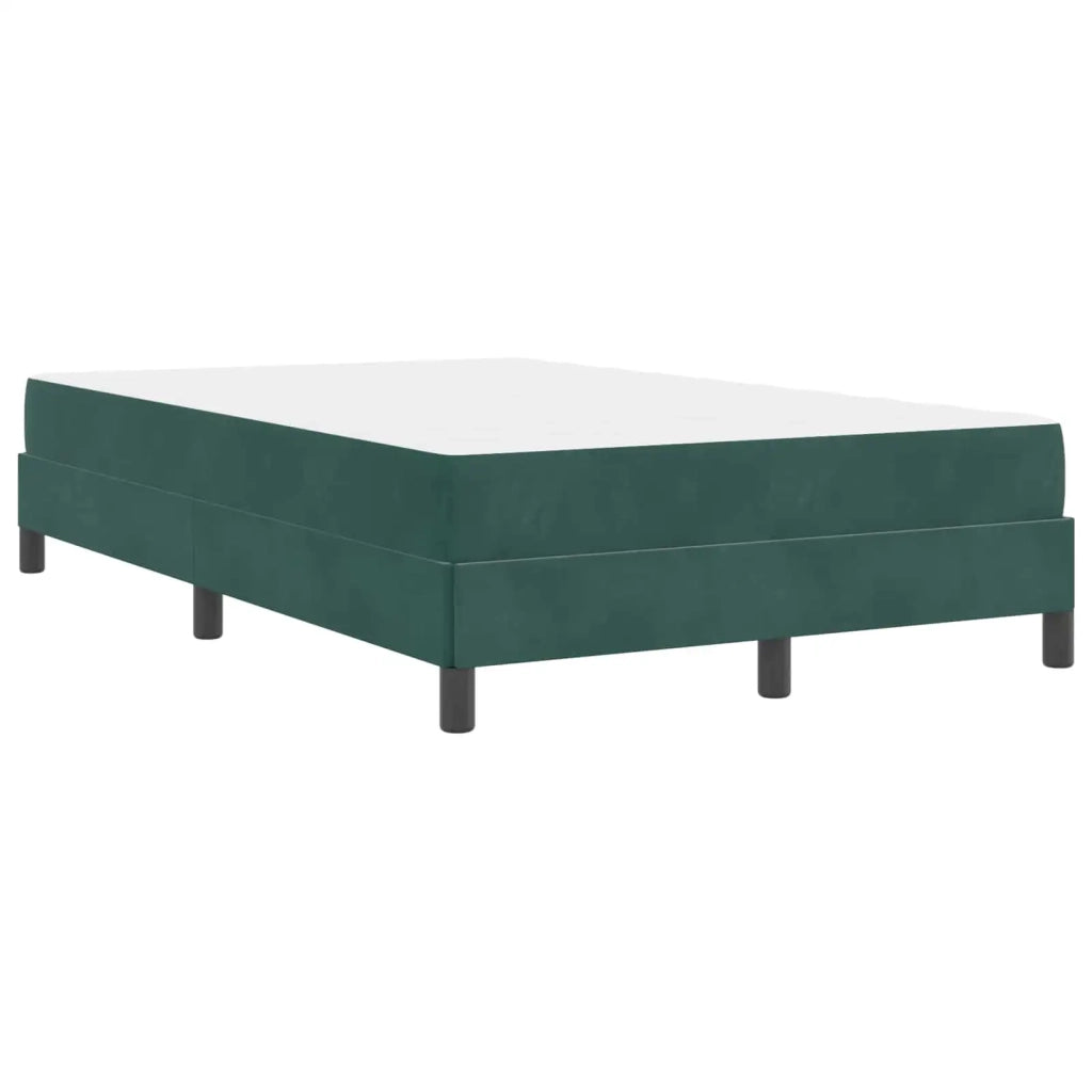 Letto a molle con materasso Verde Scuro 120 x 190 cm Tessuto 3398680
