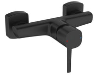 Miscelatore doccia a parete esterno nero opaco – elegante, funzionale e compatibile con tutti i set doccia