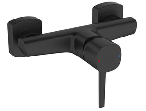Miscelatore doccia a parete esterno nero opaco – elegante, funzionale e compatibile con tutti i set doccia