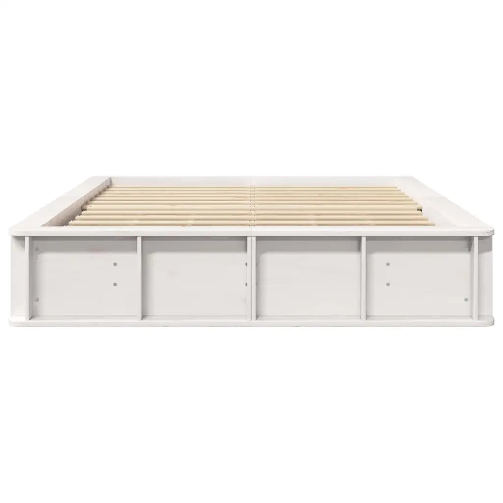 vidaXL Struttura del letto con archiviazione Bianco 120 x 190 cm legno