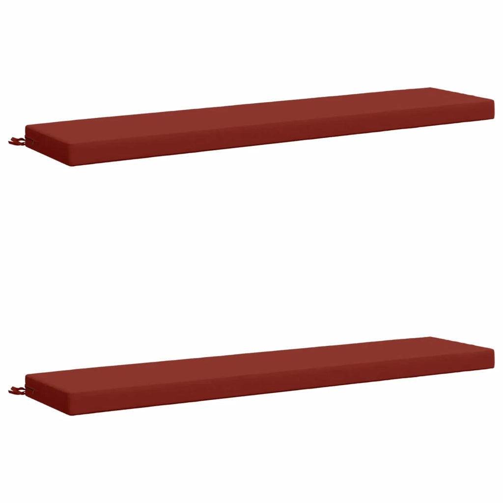 Cuscini per Panchina a 2 Pezzi SOEST 2 pz 100% Poliestere Rosso 949967
