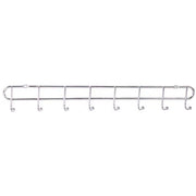 Trade Shop - Appendiabiti Attaccapanni A Parete A 8 Posti Ganci 47x3,5cm Bagno Cucina 58025 -