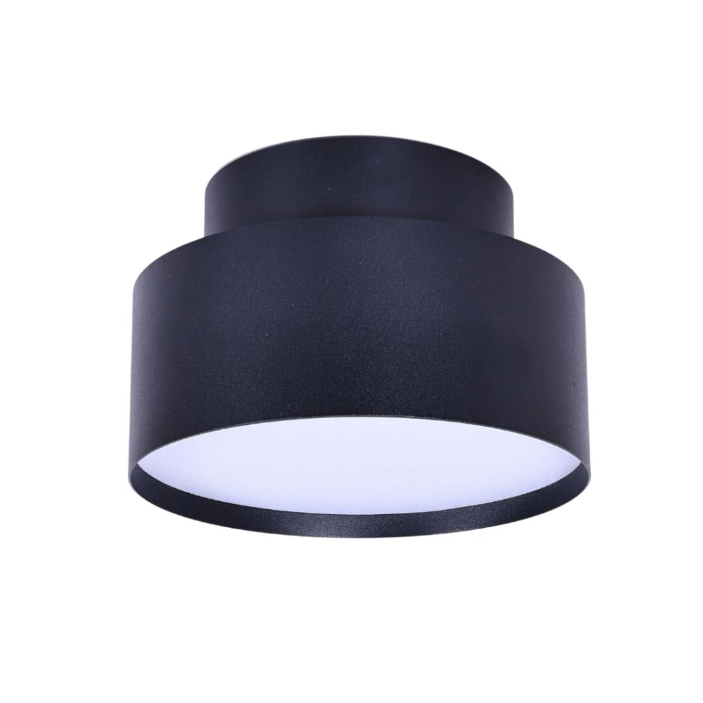Plafoniera LED nera tonda Ø14cm 24W 3000K Ovidia Rabalux