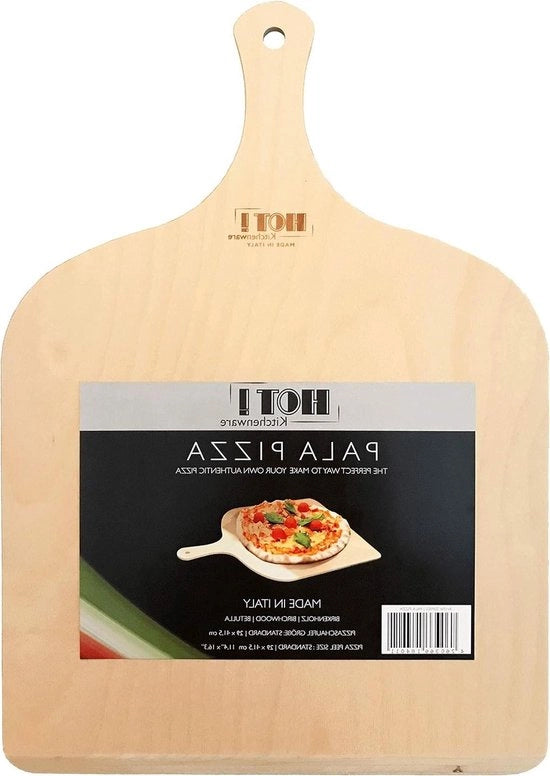 Scopa per pizza in legno di betulla - Fatta in Italia - 29x415cm Scopa per pizza