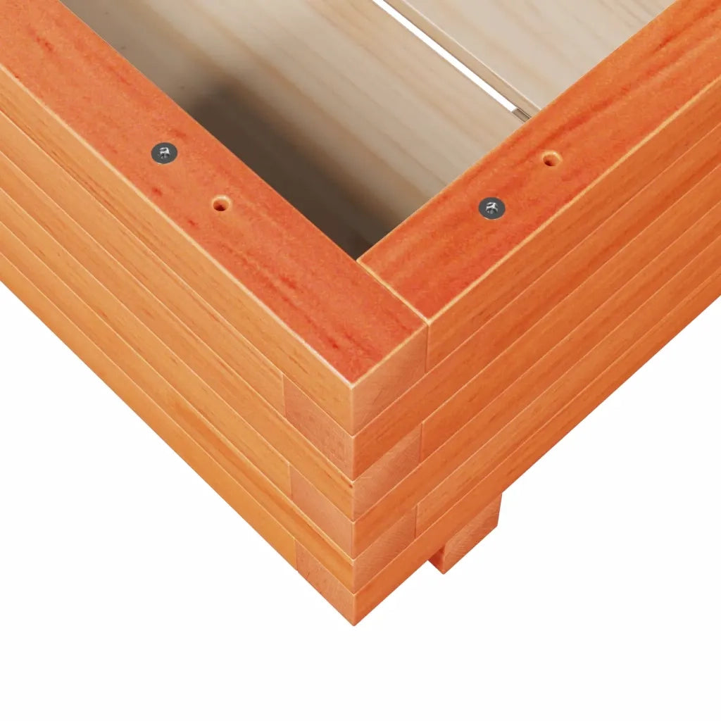 Fioriera Giardino Marrone Cera 50x50x26,5cm Legno Massello Pino 847295