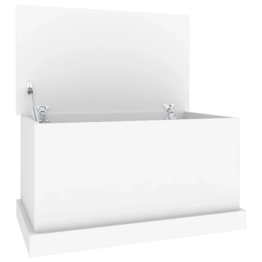 Scatola portaoggetti bianca 70x40x38 cm in legno ingegnerizzato 816504