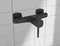 Miscelatore doccia a parete esterno nero opaco – elegante, funzionale e compatibile con tutti i set doccia