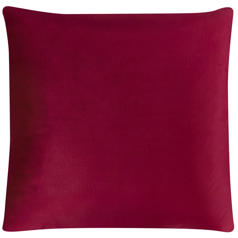Set di 2 Cuscini decorativi con motivo geometrico Dorato 45 x 45 cm velluto Rosso