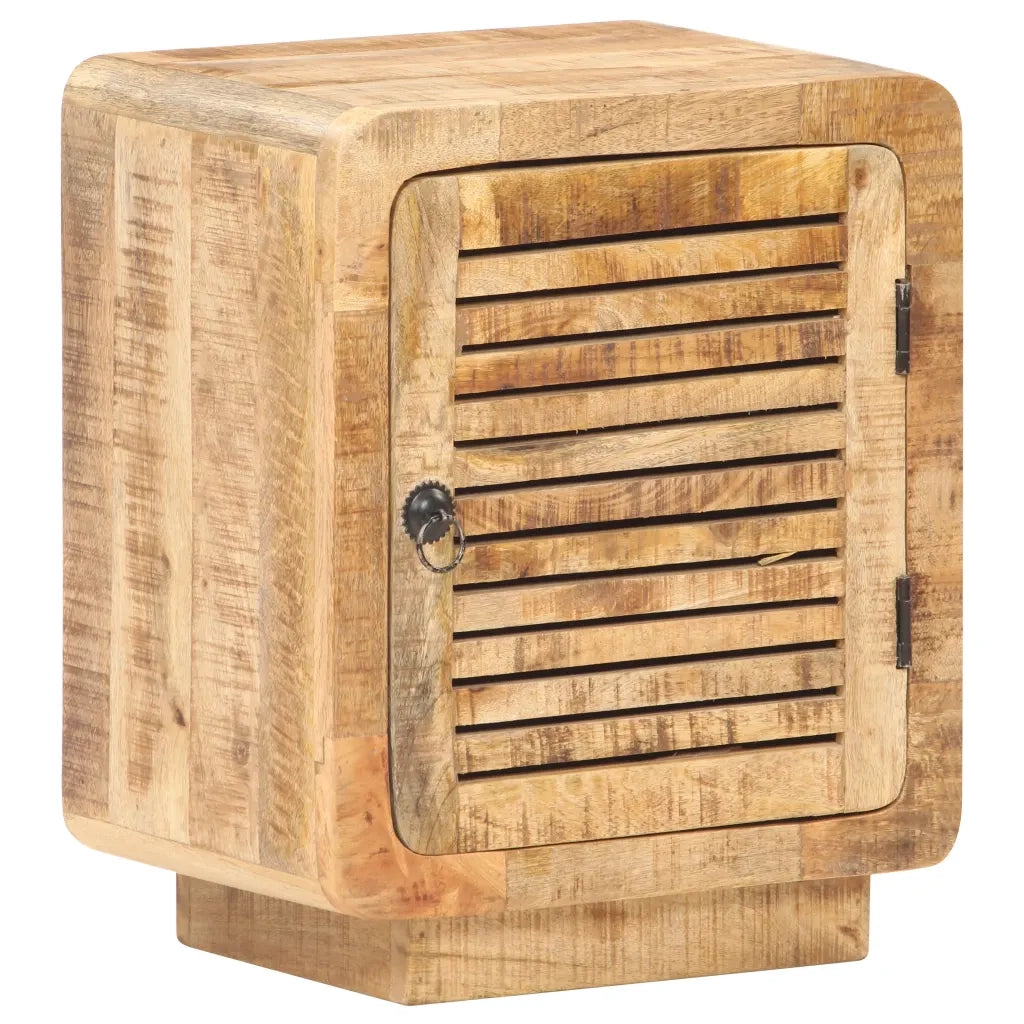 Comodino 40x30x50 cm in Legno Massello di Mango Grezzo cod mxl 30598
