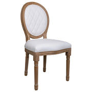 sedia in legno imbottita bianca 48x46x48/96h
