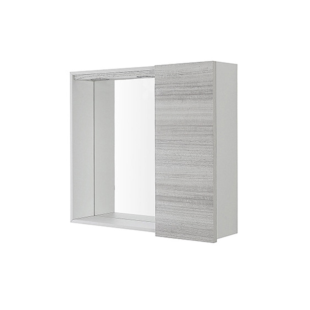 Specchiera da Bagno 1 Anta con Faretti Led Linea Stella Colore: Grigio