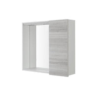 Specchiera da Bagno 1 Anta con Faretti Led Linea Stella Colore: Grigio