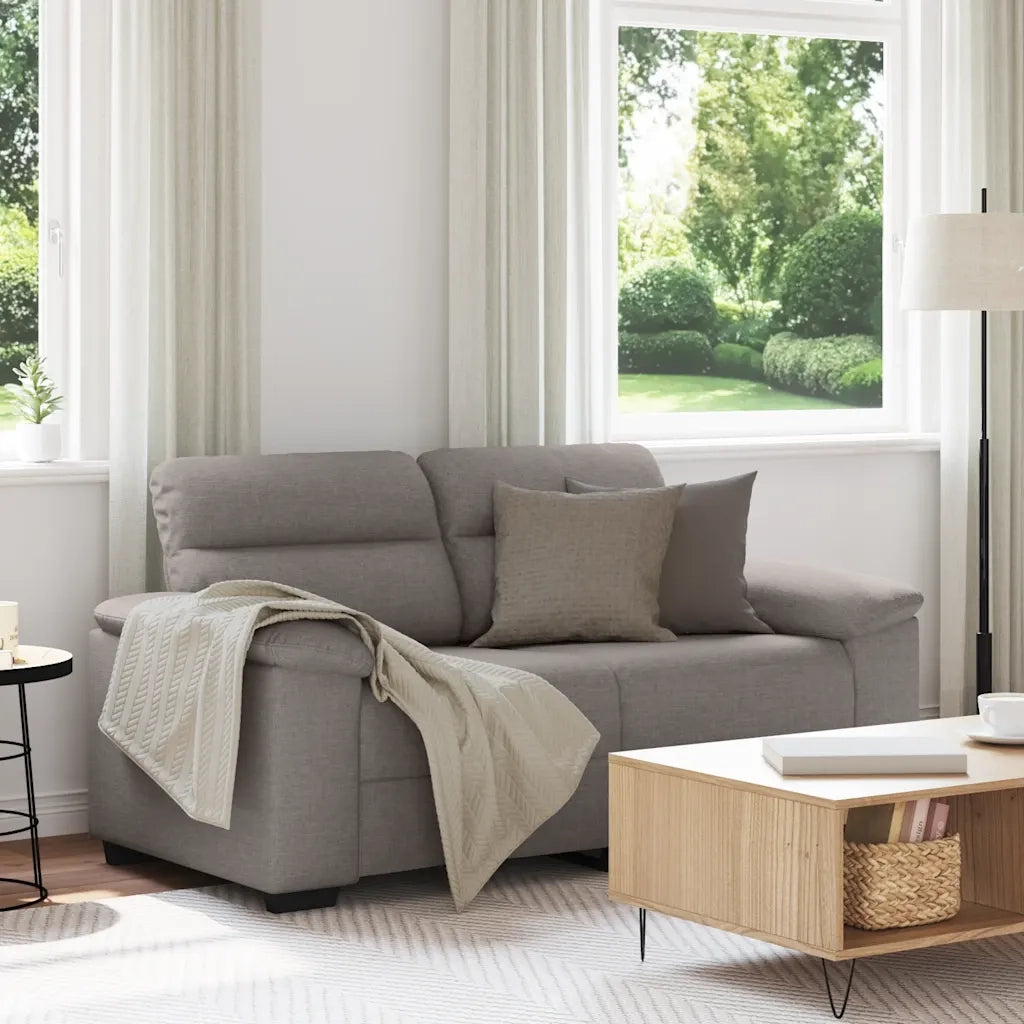 Divano a 2 Posti-Sofa 2 Posti Tortora 120 cm in Tessuto 411000