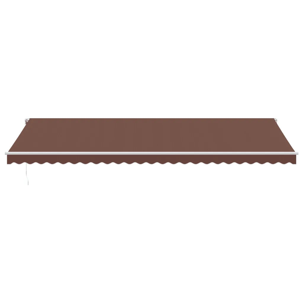 Tenda da Sole Retrattile Automatica con LED Marrone 600x350 cm 3215402