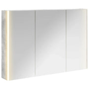 Mobiletto per specchio da Bagno | Armadio da bagno Grigio cemento