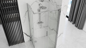 Cabina Doccia Rea Punto 80x80 con piatto doccia Savoy